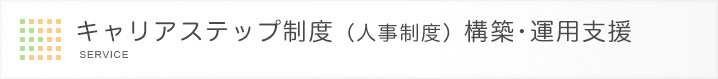 キャリアステップ制度（人事制度）構築・運用支援